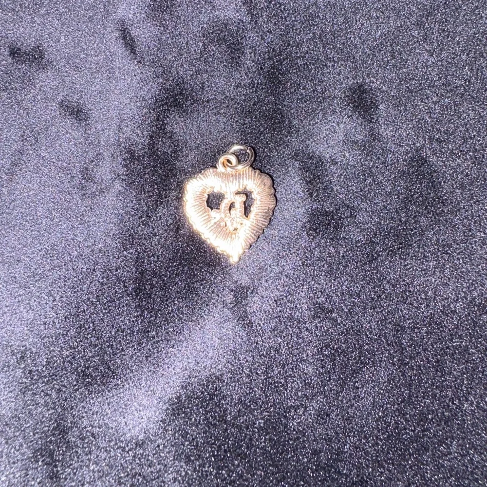 DIOR Authentic Dior Gold Rhinestone Heart Zipper Pull Charm - Picture 4 of 5